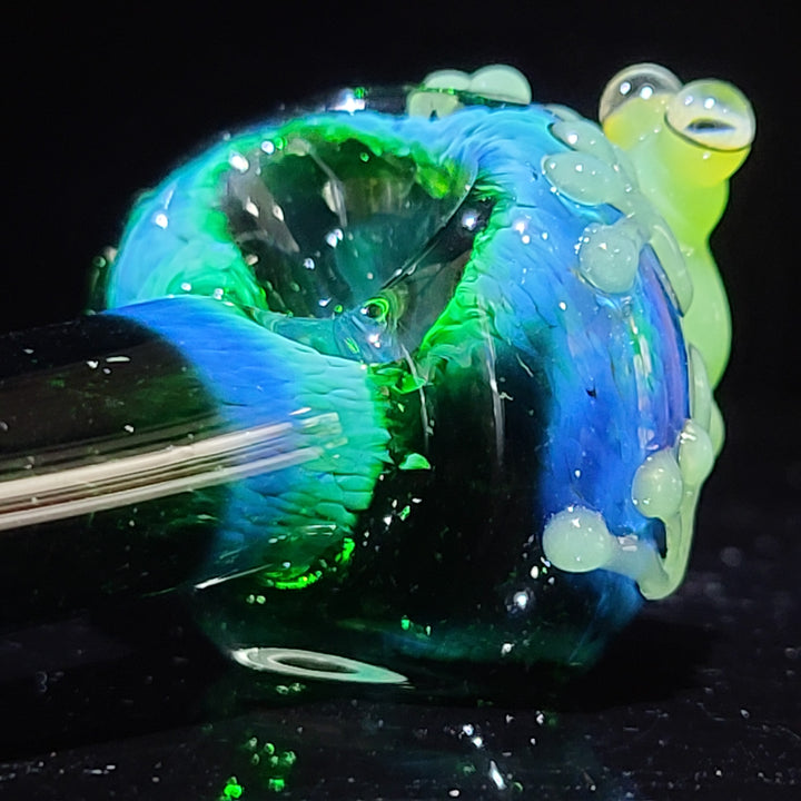 Green Happy Frog Pipe Glass Pipe Beezy Glass   