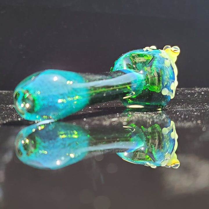 Green Happy Frog Pipe Glass Pipe Beezy Glass   