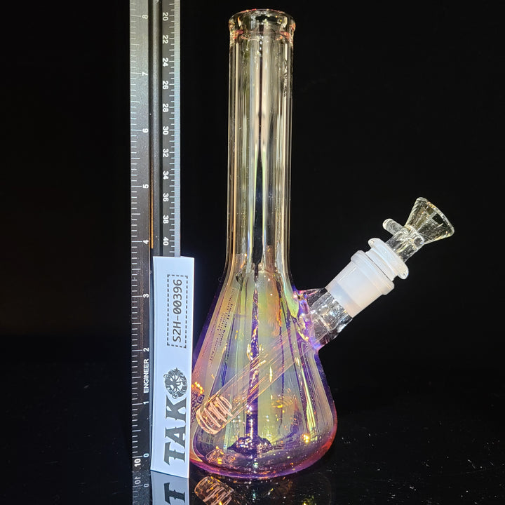 Raven Fumed Beaker Bong Glass Pipe Raven Glass   