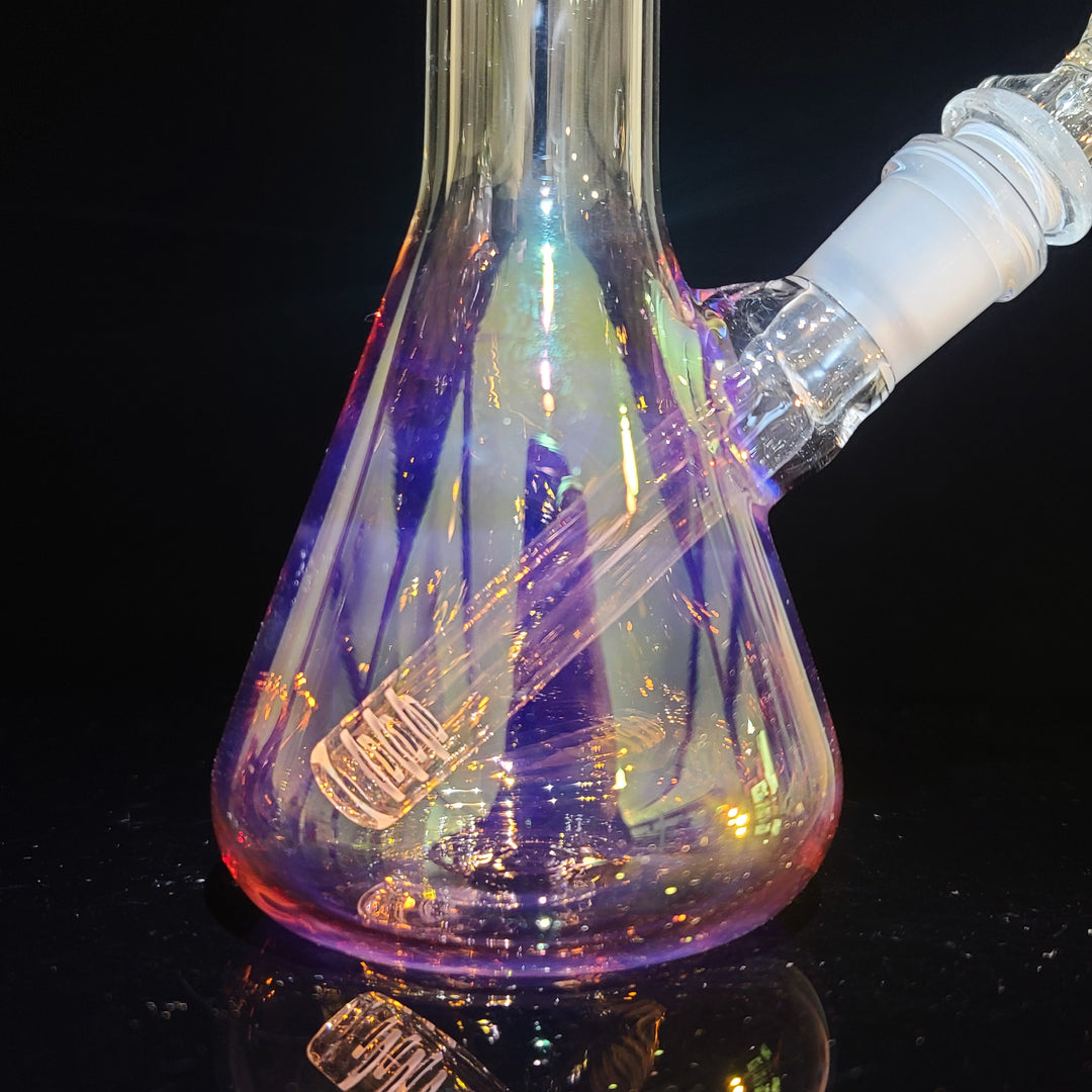 Raven Fumed Beaker Bong Glass Pipe Raven Glass   