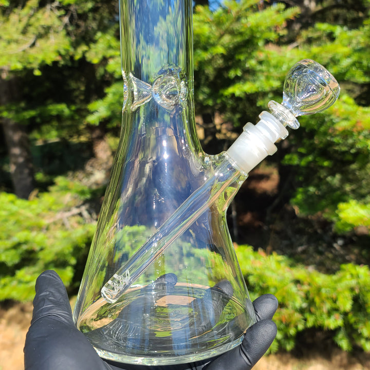 Augy Clear Straight 18" Beaker Bong Glass Pipe Augy Glass   