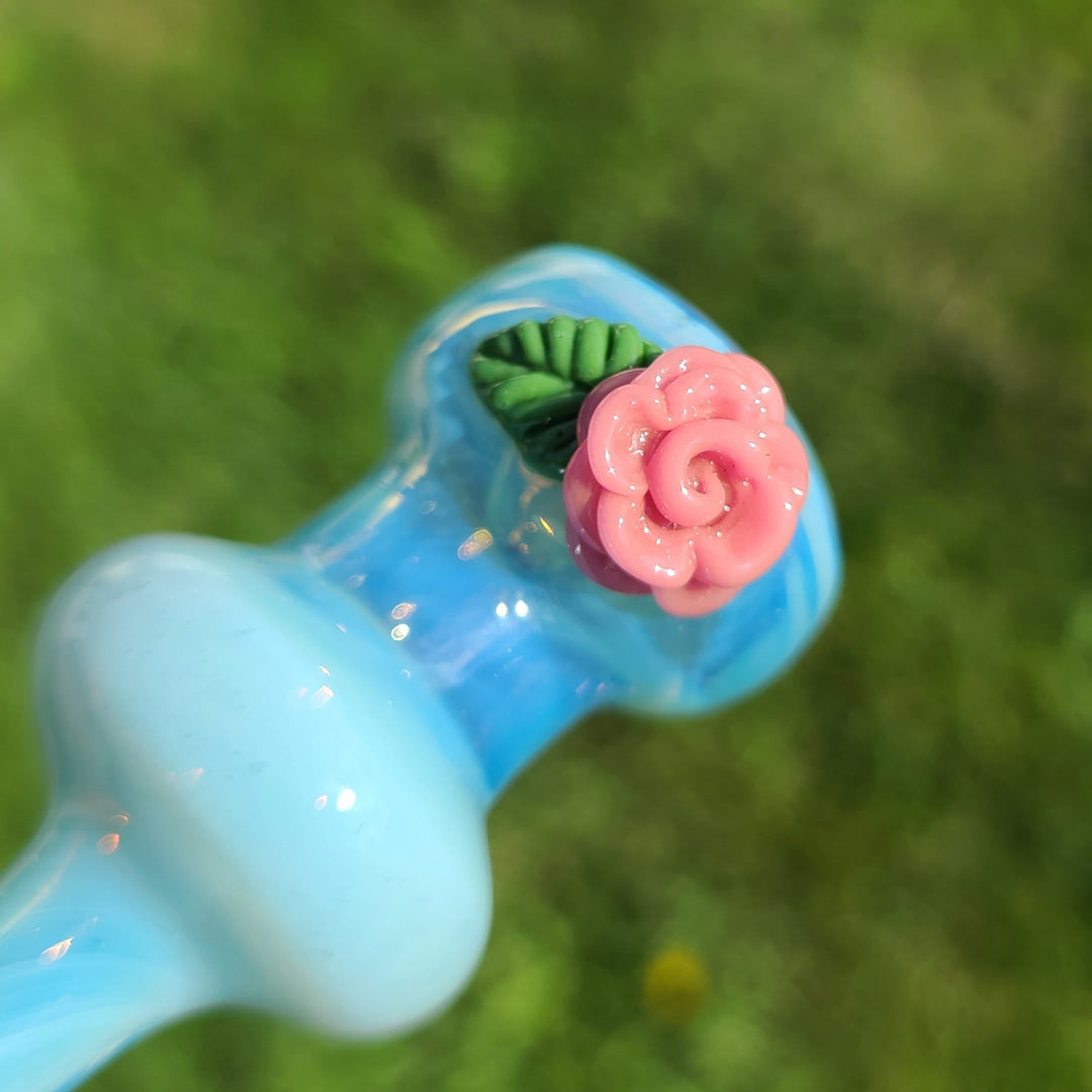 Rose Chillum Glass Pipe Chillery Bogart   