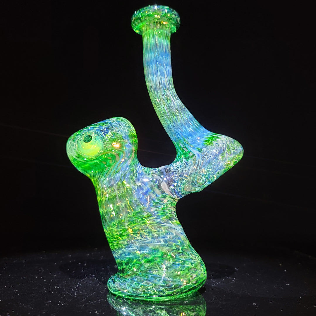 Forest Bubbler with Slime Carb Glass Pipe Cose Glass   