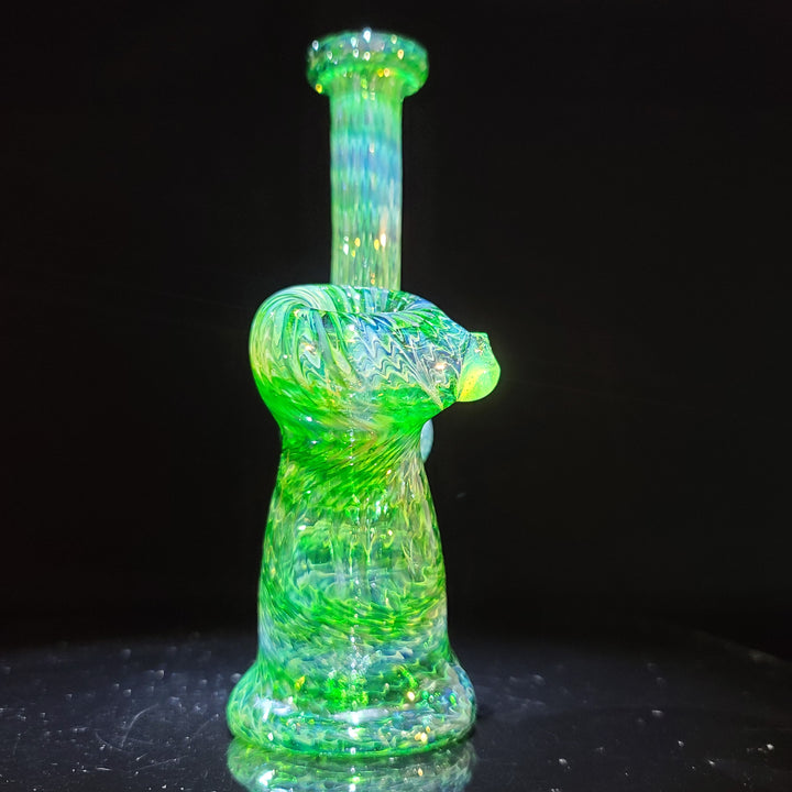 Forest Bubbler with Slime Carb Glass Pipe Cose Glass   