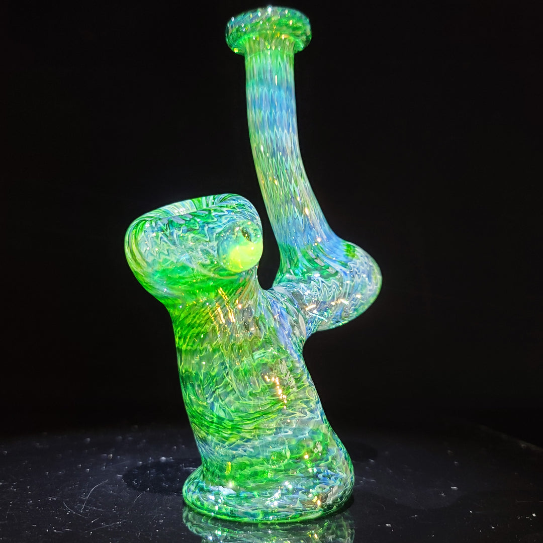 Forest Bubbler with Slime Carb Glass Pipe Cose Glass   