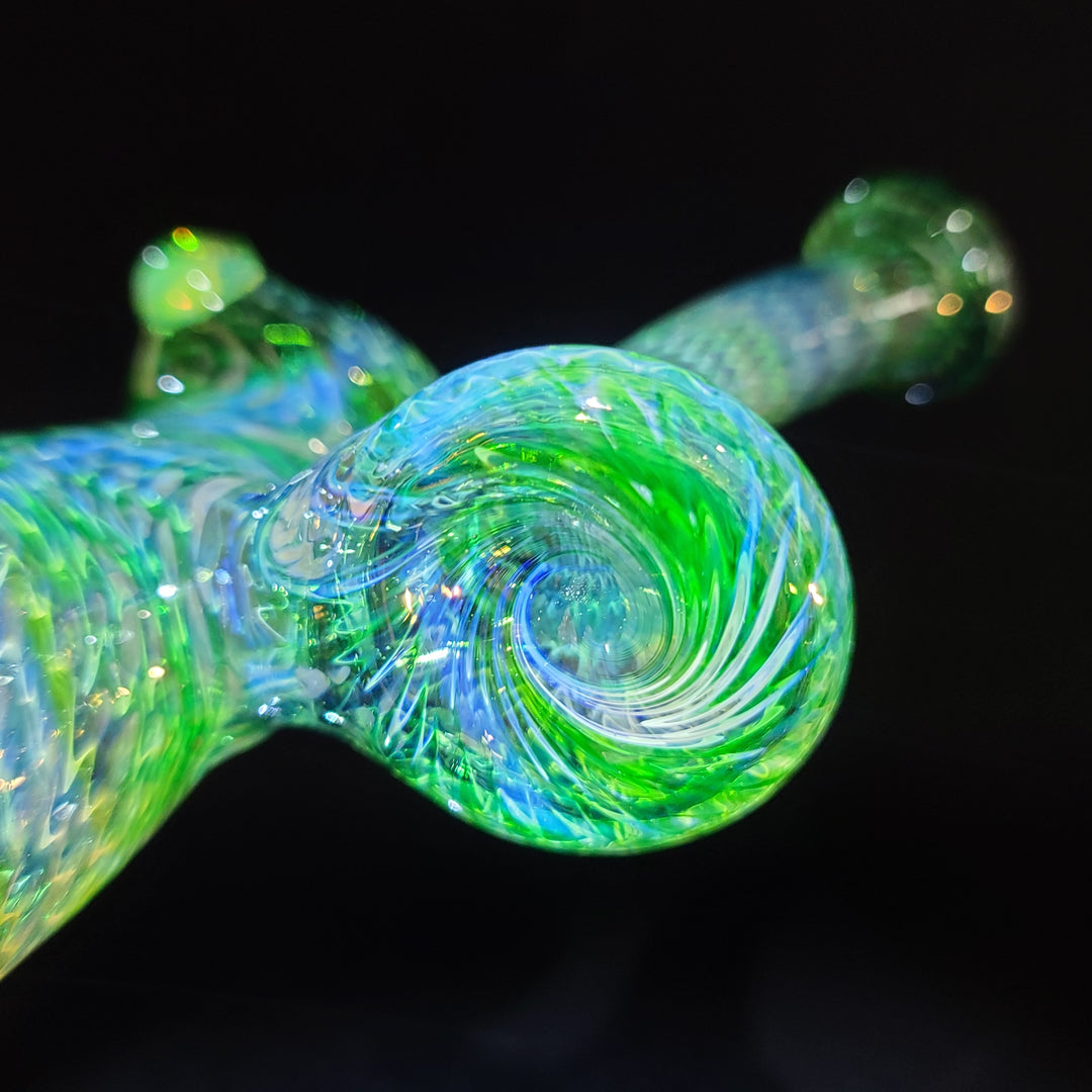 Forest Bubbler with Slime Carb Glass Pipe Cose Glass   