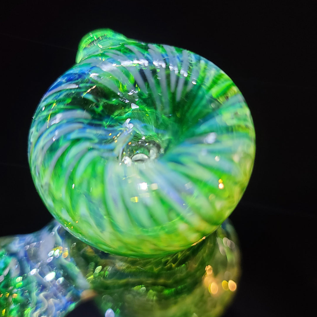 Forest Bubbler with Slime Carb Glass Pipe Cose Glass   