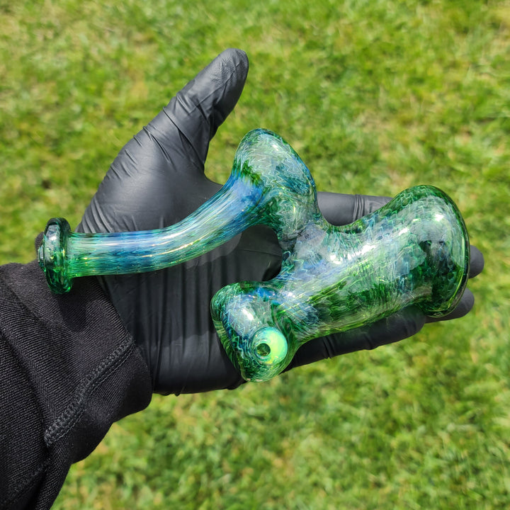 Forest Bubbler with Slime Carb Glass Pipe Cose Glass   