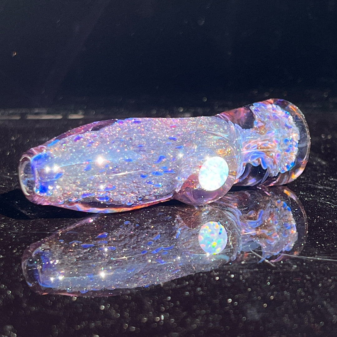 Black Plasma Opal Chillum custom Glass Pipe Tako Glass   