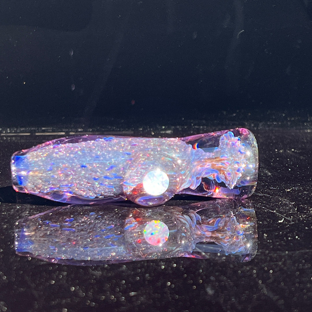 Black Plasma Opal Chillum custom Glass Pipe Tako Glass   