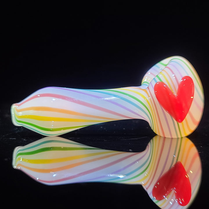 Fruit Stripe Heart Spoon Glass Pipe Glass Happy   