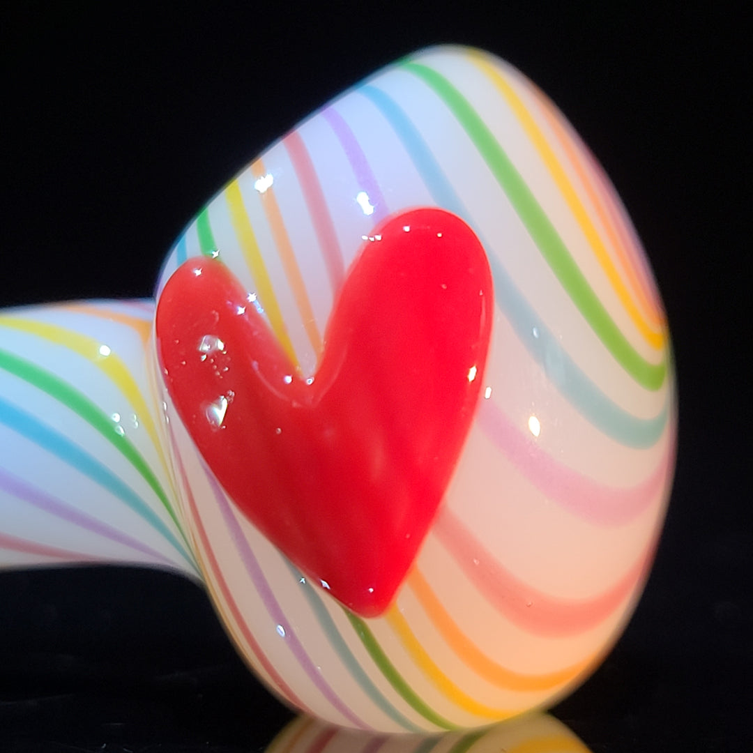 Fruit Stripe Heart Spoon Glass Pipe Glass Happy   