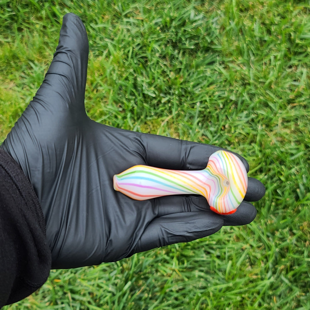 Fruit Stripe Heart Spoon Glass Pipe Glass Happy   