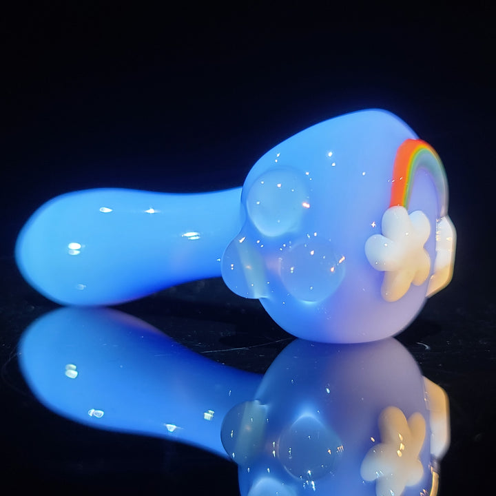 Rainbow Spoon Glass Pipe Glass Happy   