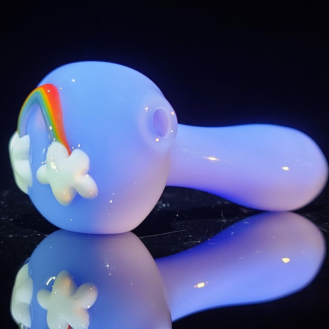 Rainbow Spoon Glass Pipe Glass Happy   