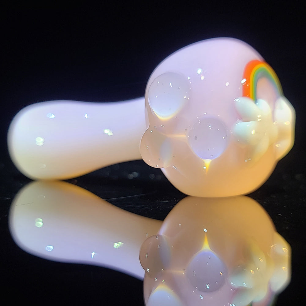 Rainbow Spoon Glass Pipe Glass Happy   