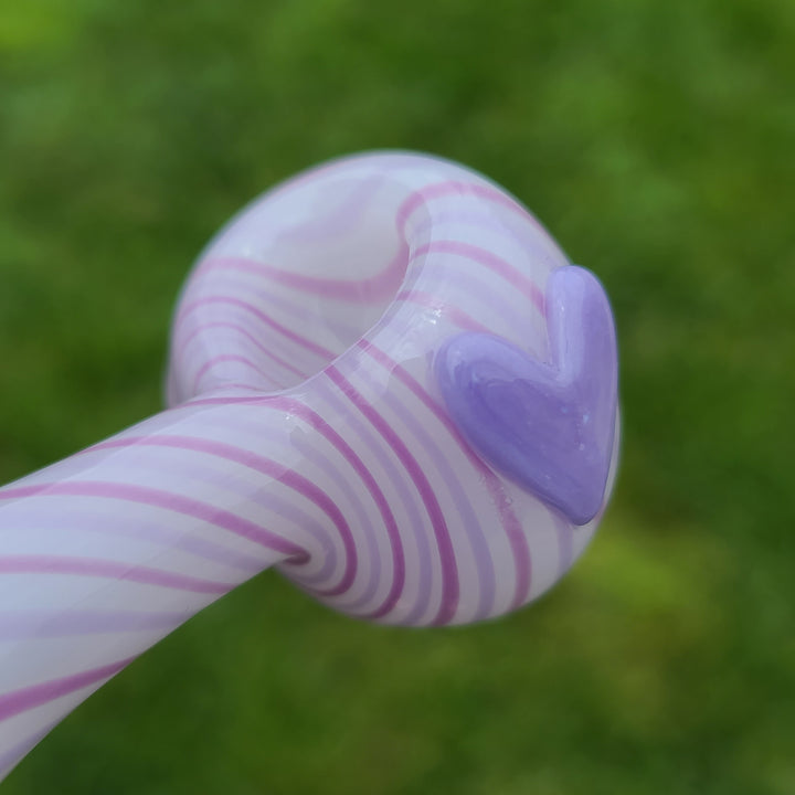 Fruit Stripe Heart Spoon Glass Pipe Glass Happy   