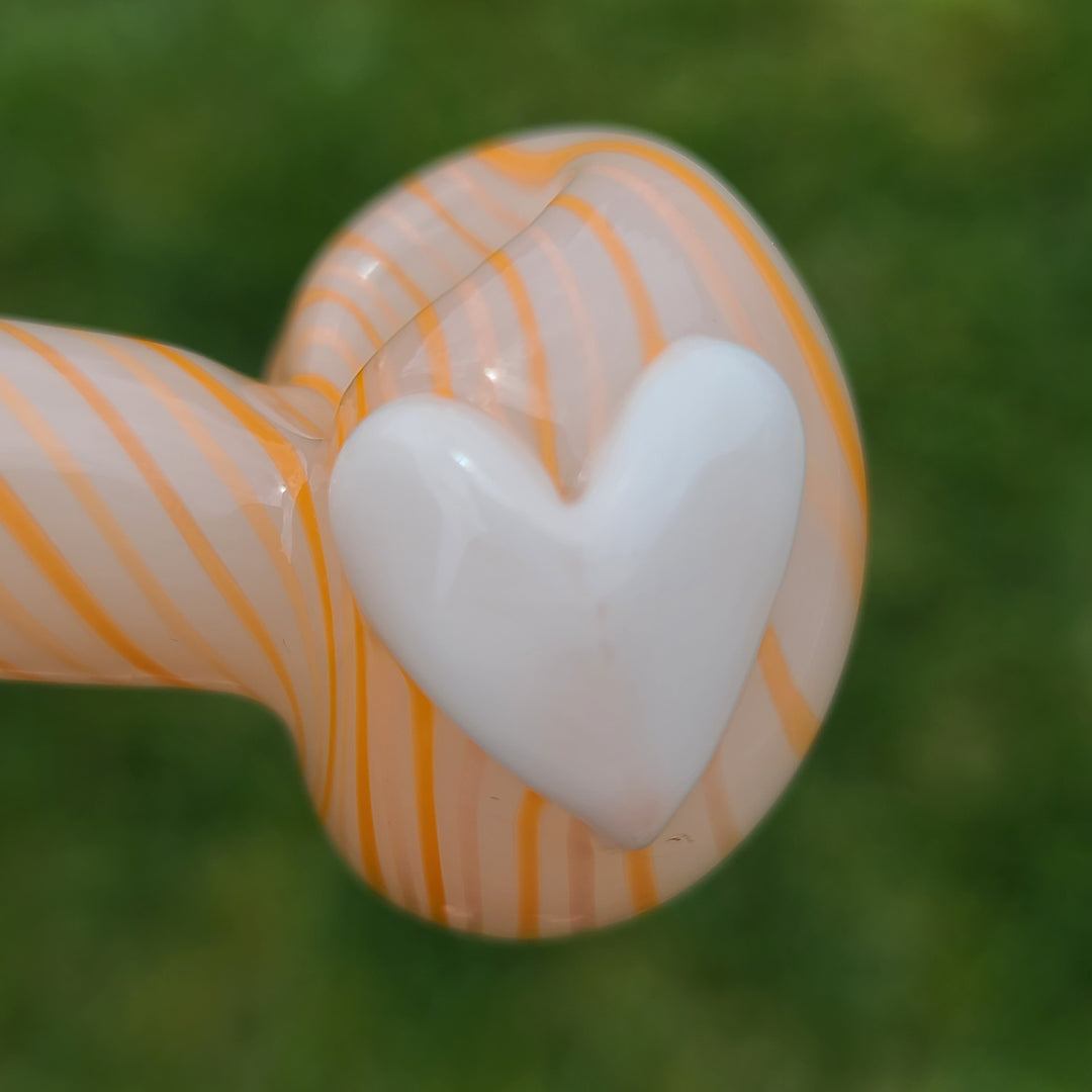 Fruit Stripe Heart Spoon Glass Pipe Glass Happy   