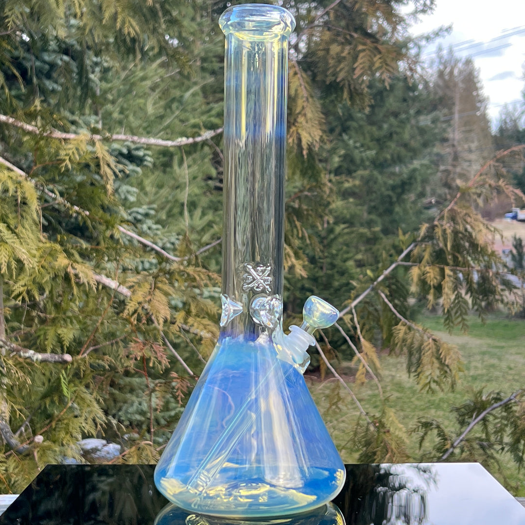 16" Fumed Beaker Bong Glass Pipe Mary Jane's Glass