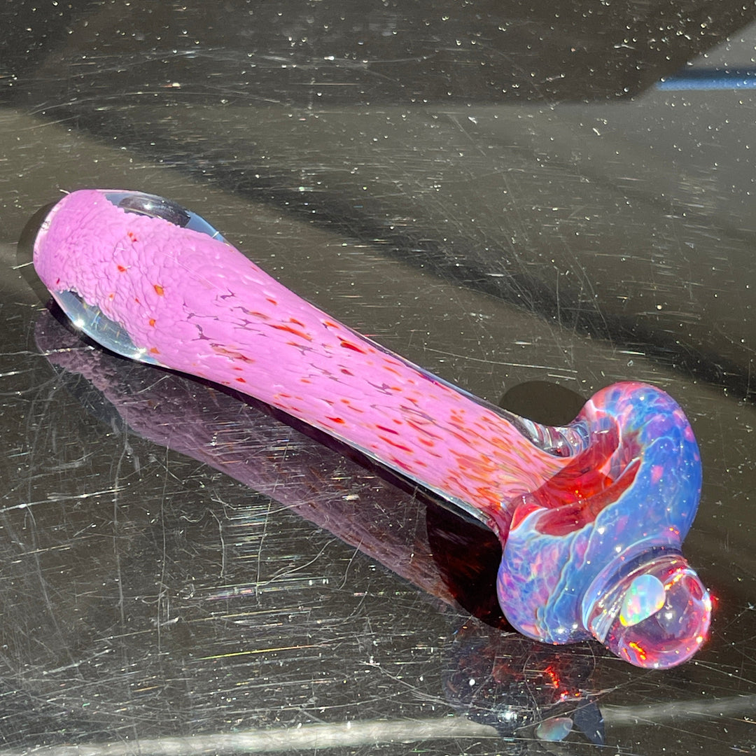 Purple Magic Opal Marble Pipe Glass Pipe Beezy Glass   