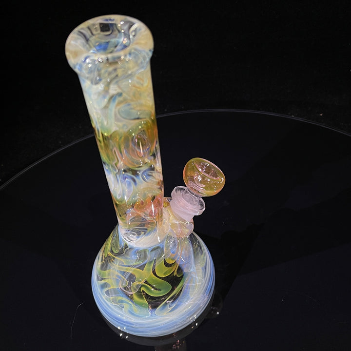 9" Fumed Squiggle Beaker Bong Glass Pipe Mary Jane's Glass