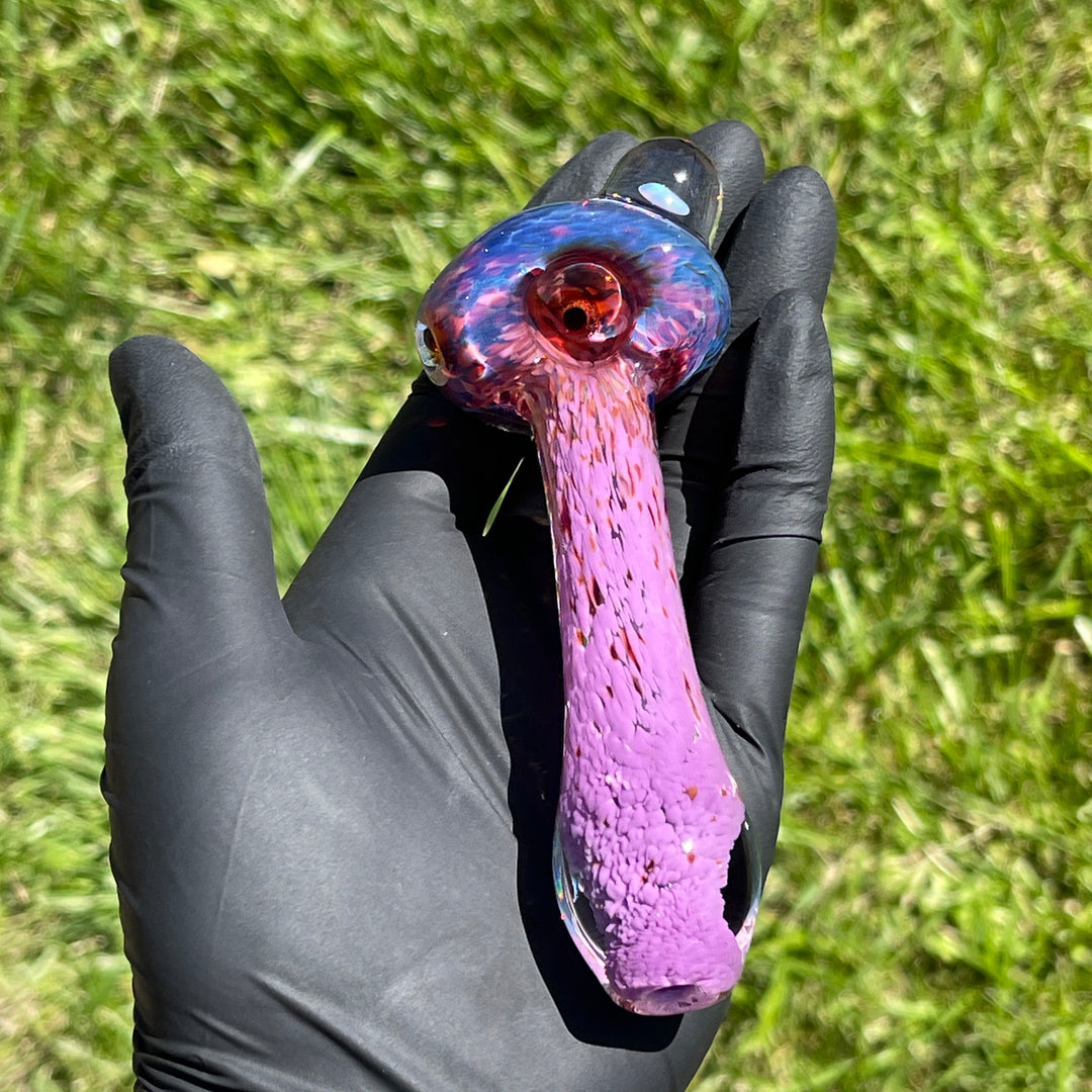 Purple Magic Opal Marble Pipe Glass Pipe Beezy Glass   