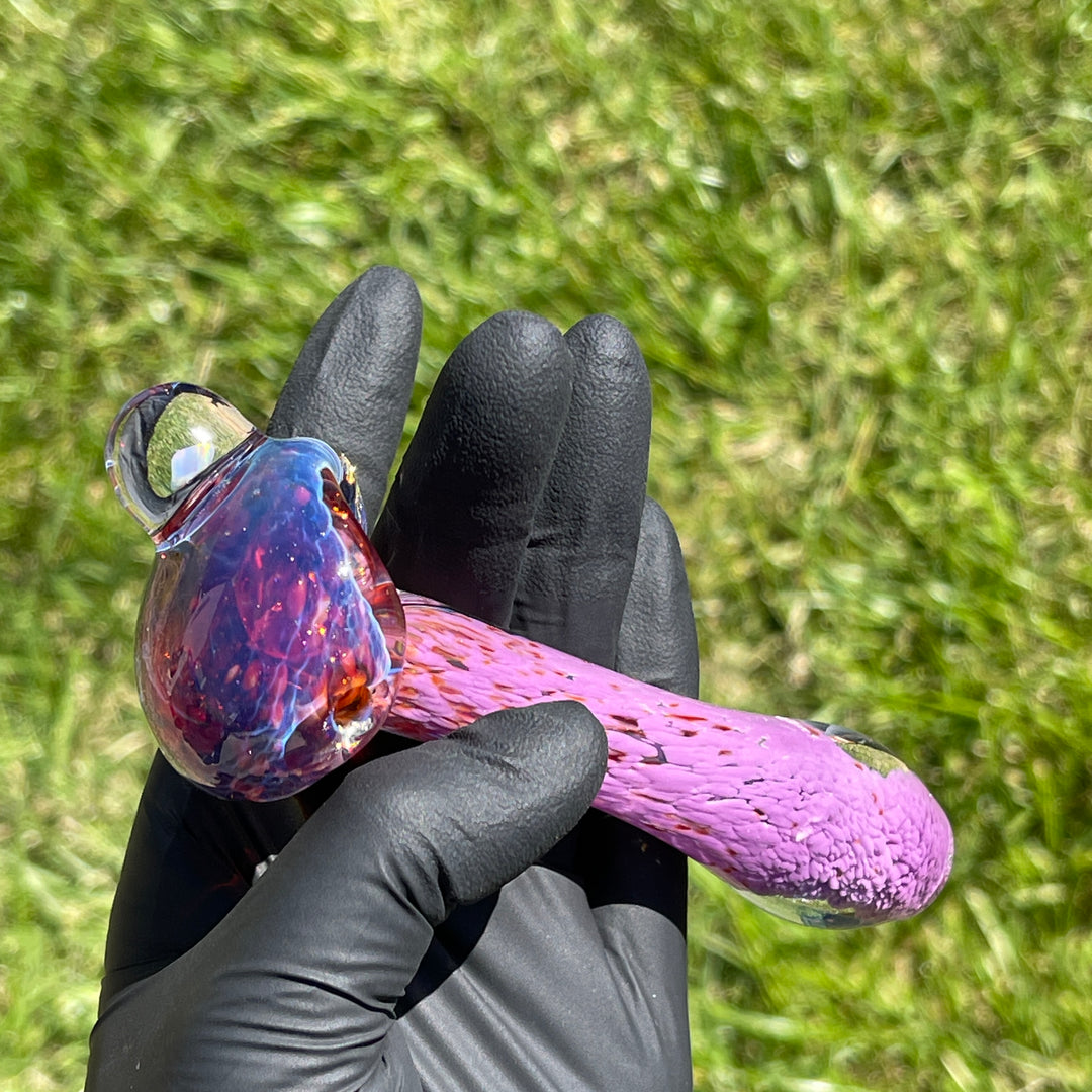 Purple Magic Opal Marble Pipe Glass Pipe Beezy Glass   