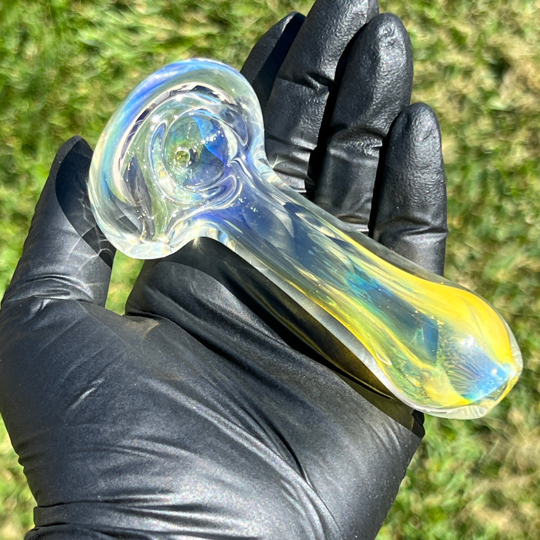 Fumed Color Changer Spoon Glass Pipe TG   