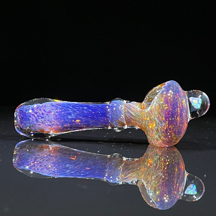 Purple Frit Opal Pocket Pipe Glass Pipe Beezy Glass