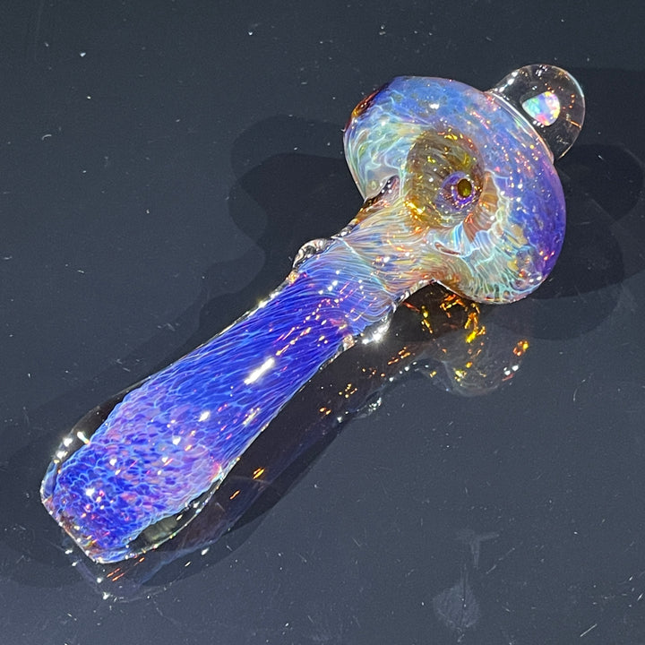 Purple Frit Opal Pocket Pipe Glass Pipe Beezy Glass