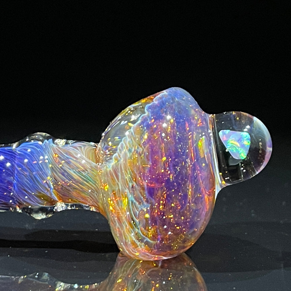 Purple Frit Opal Pocket Pipe Glass Pipe Beezy Glass