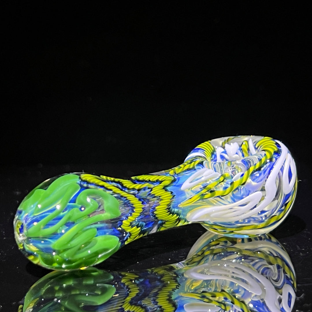 Color Inside Out Spoon Glass Pipe Tiny Mike   