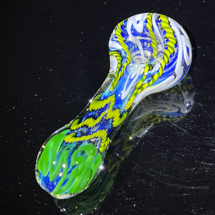 Color Inside Out Spoon Glass Pipe Tiny Mike   