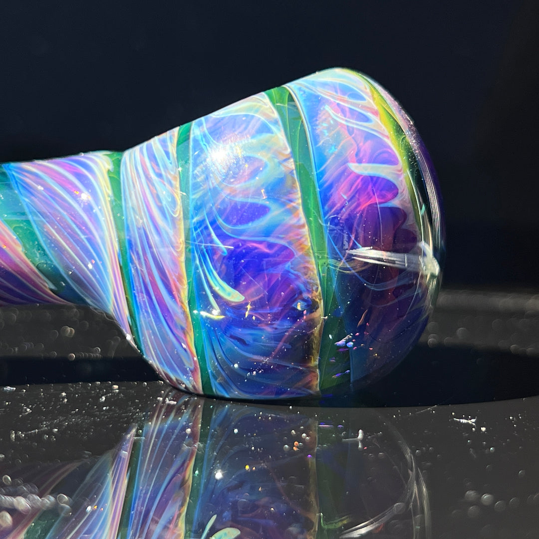 Purple Tie Dye Spoon Glass Pipe Jedi Glassworks   