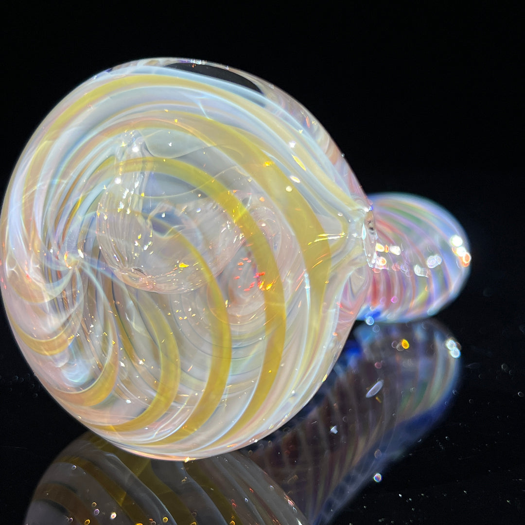 Thick Fume Pipe Pink Slyme Marble Glass Pipe Chuck Glass   