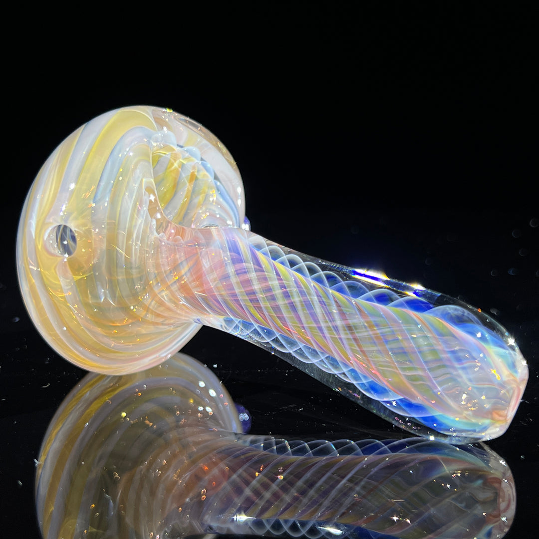 Thick Fume Pipe Pink Slyme Marble Glass Pipe Chuck Glass   