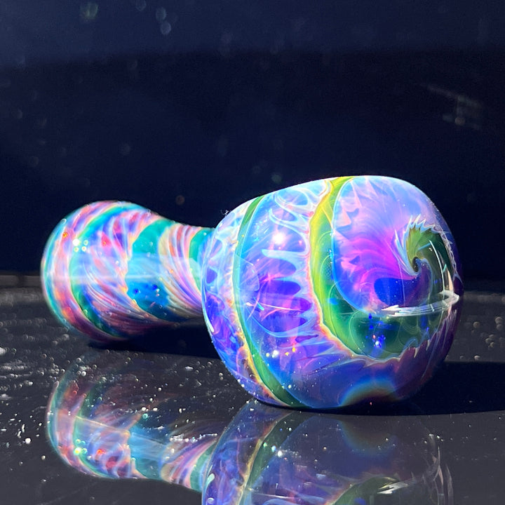 Purple Tie Dye Spoon Glass Pipe Jedi Glassworks   