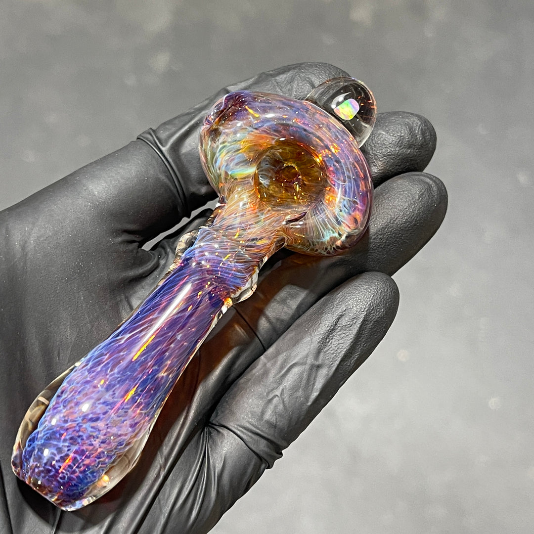 Purple Frit Opal Pocket Pipe Glass Pipe Beezy Glass