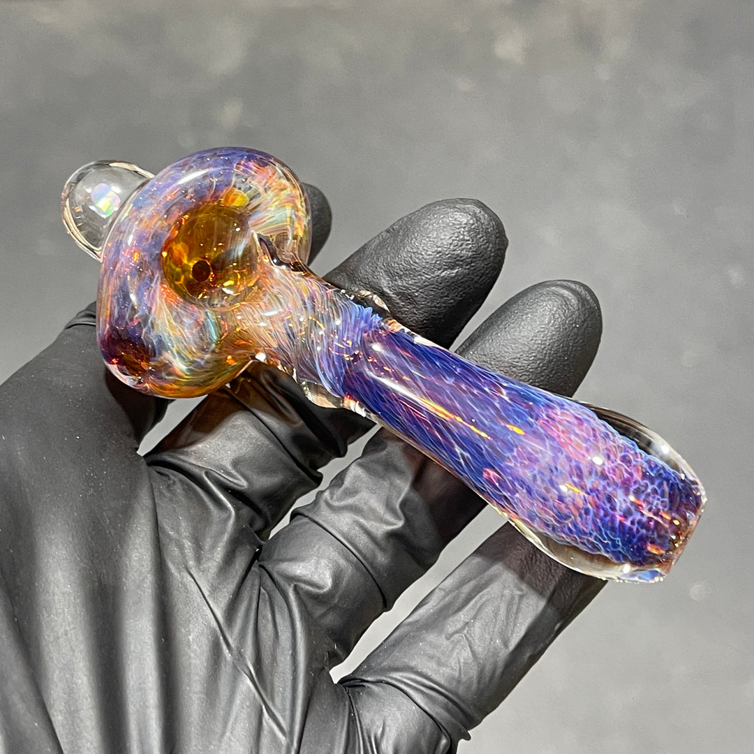 Purple Frit Opal Pocket Pipe Glass Pipe Beezy Glass