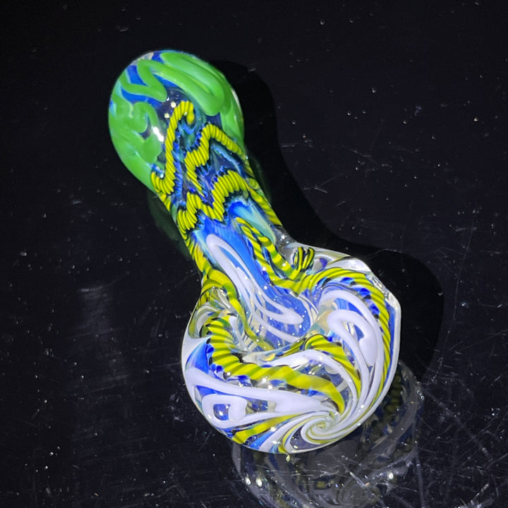 Color Inside Out Spoon Glass Pipe Tiny Mike   