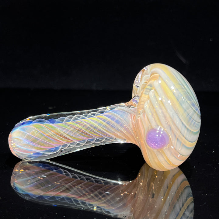 Thick Fume Pipe Pink Slyme Marble Glass Pipe Chuck Glass   