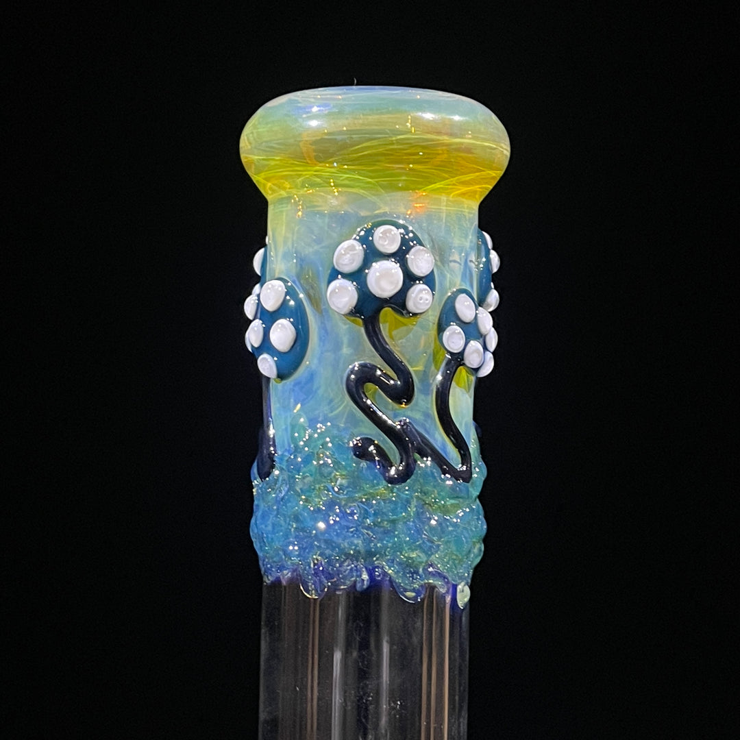 10.5" Fumed Mushroom Beaker Bong Glass Pipe Mary Jane's Glass