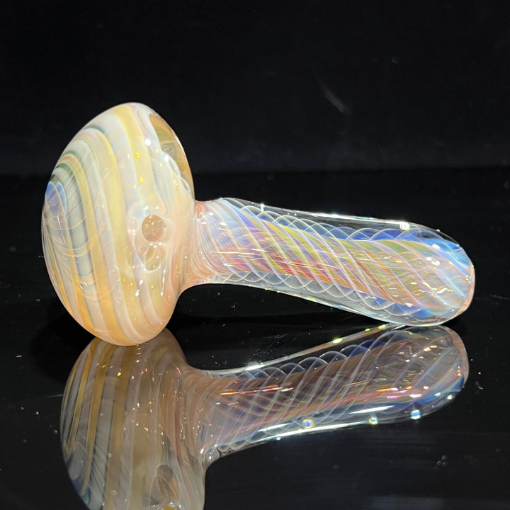 Thick Fume Pipe Pink Slyme Marble Glass Pipe Chuck Glass   