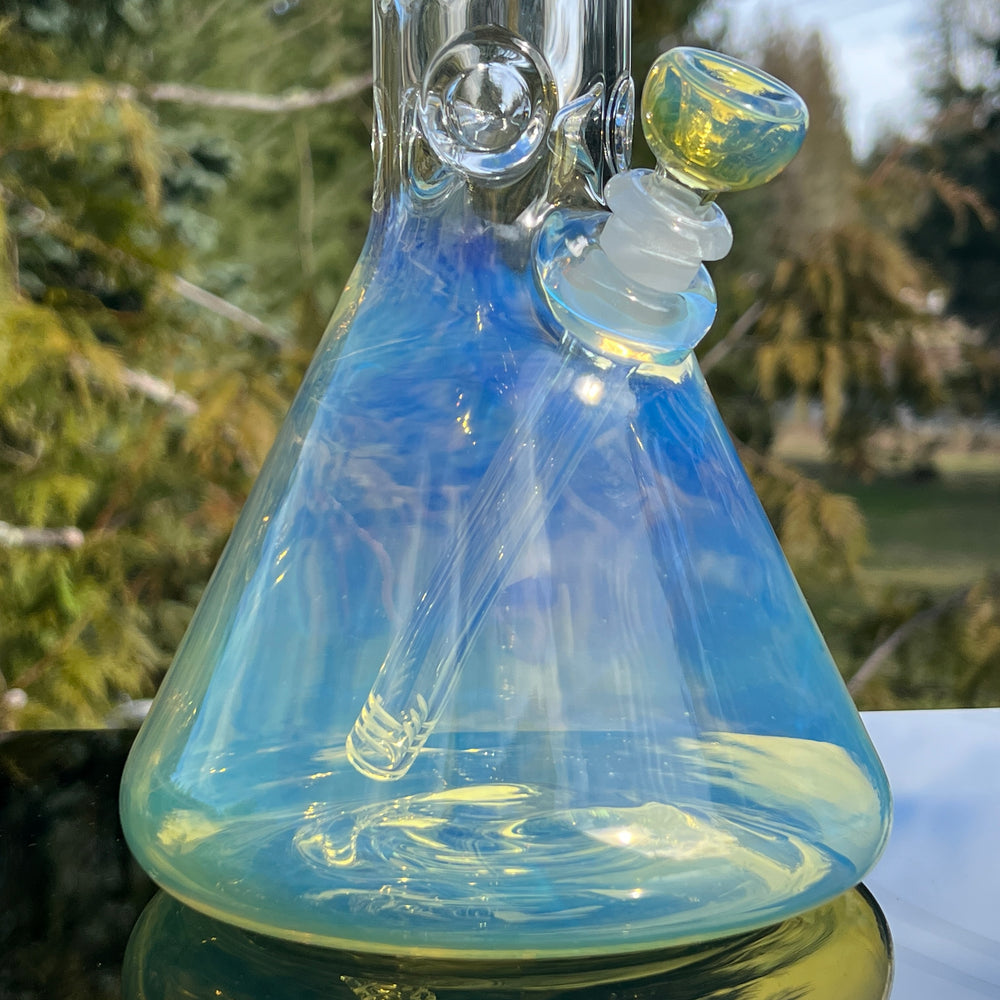 16" Fumed Beaker Bong Glass Pipe Mary Jane's Glass