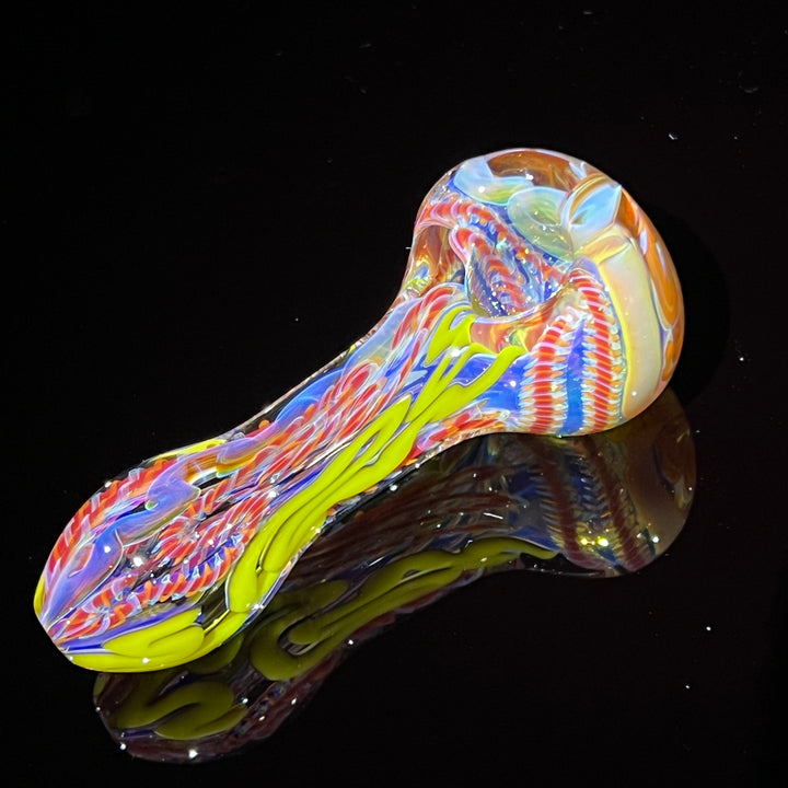 Color Inside Out Spoon Glass Pipe Tiny Mike   