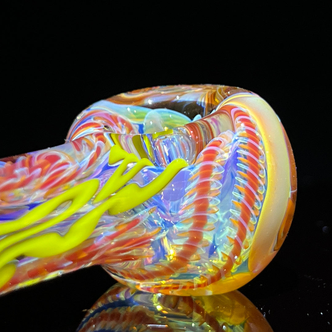 Color Inside Out Spoon Glass Pipe Tiny Mike   