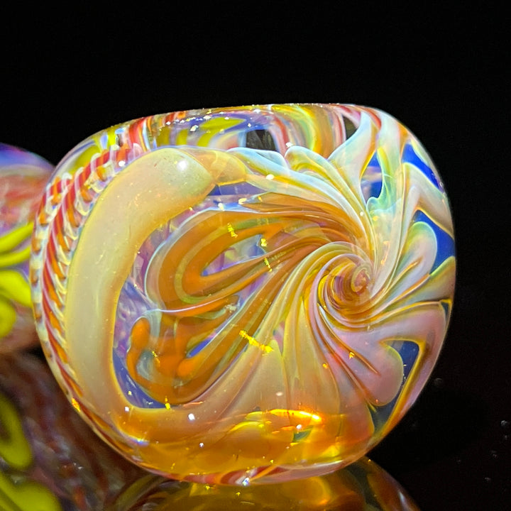 Color Inside Out Spoon Glass Pipe Tiny Mike   