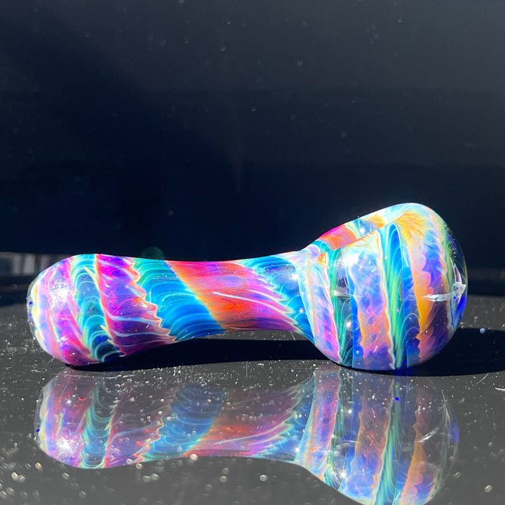 Purple Tie Dye Spoon Glass Pipe Jedi Glassworks   