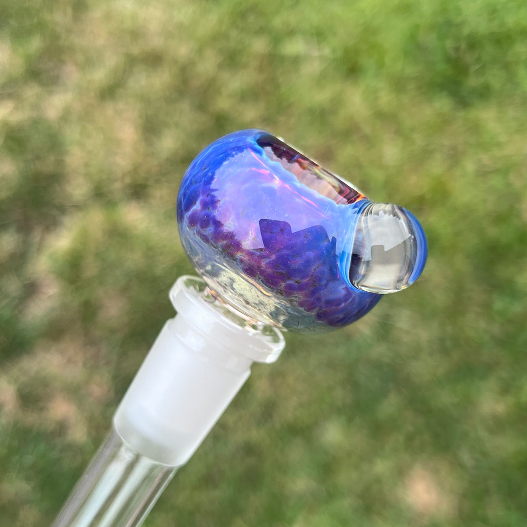 14mm Purple Nebula Pull Slide Accessory Tako Glass   