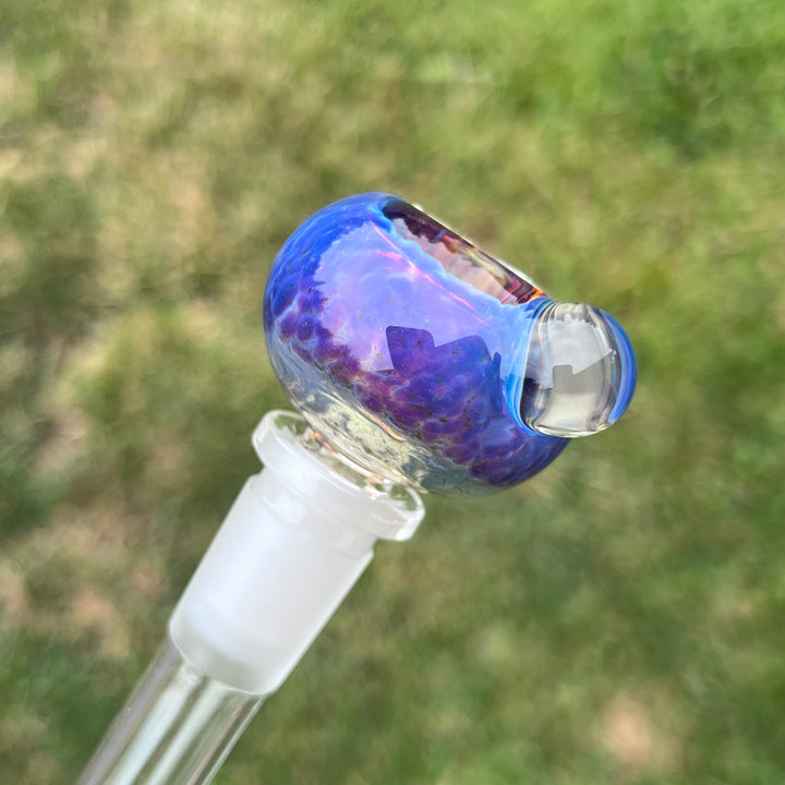 14mm Purple Nebula Pull Slide Accessory Tako Glass   